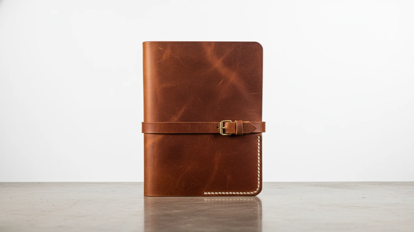 Caderno de Prontuário com Capa em Couro