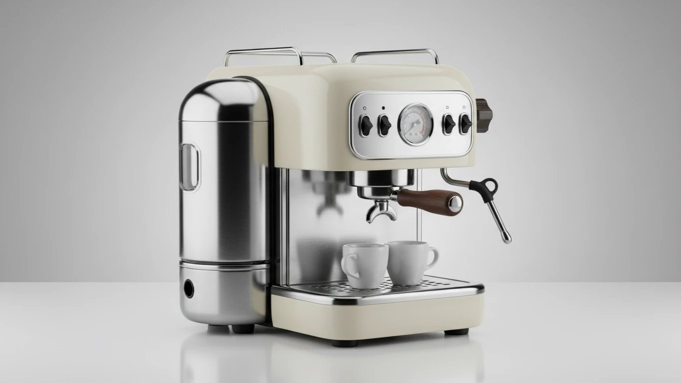 Cafeteira Espresso Automática de Design Retrô