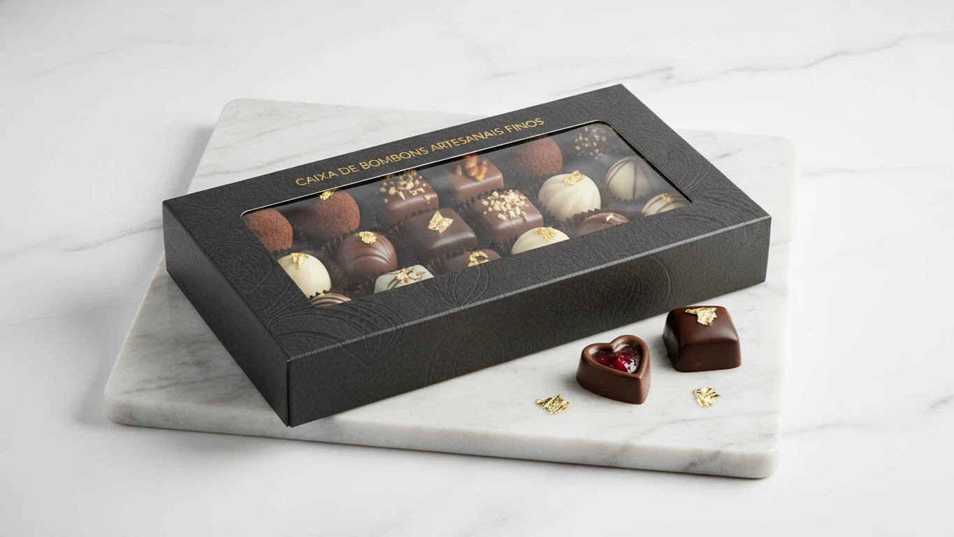 Caixa de Bombons Artesanais Finos