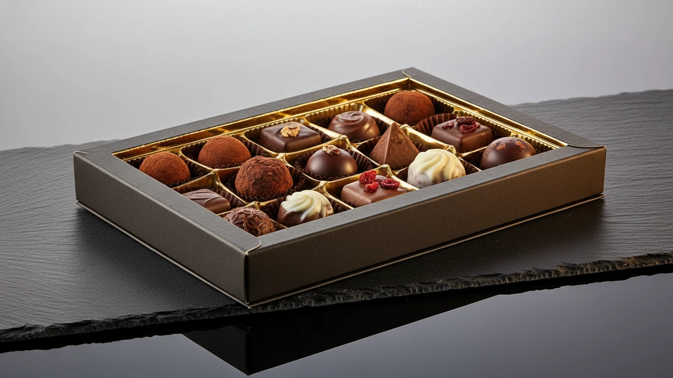 Caixa de Chocolates e Bombons Finos