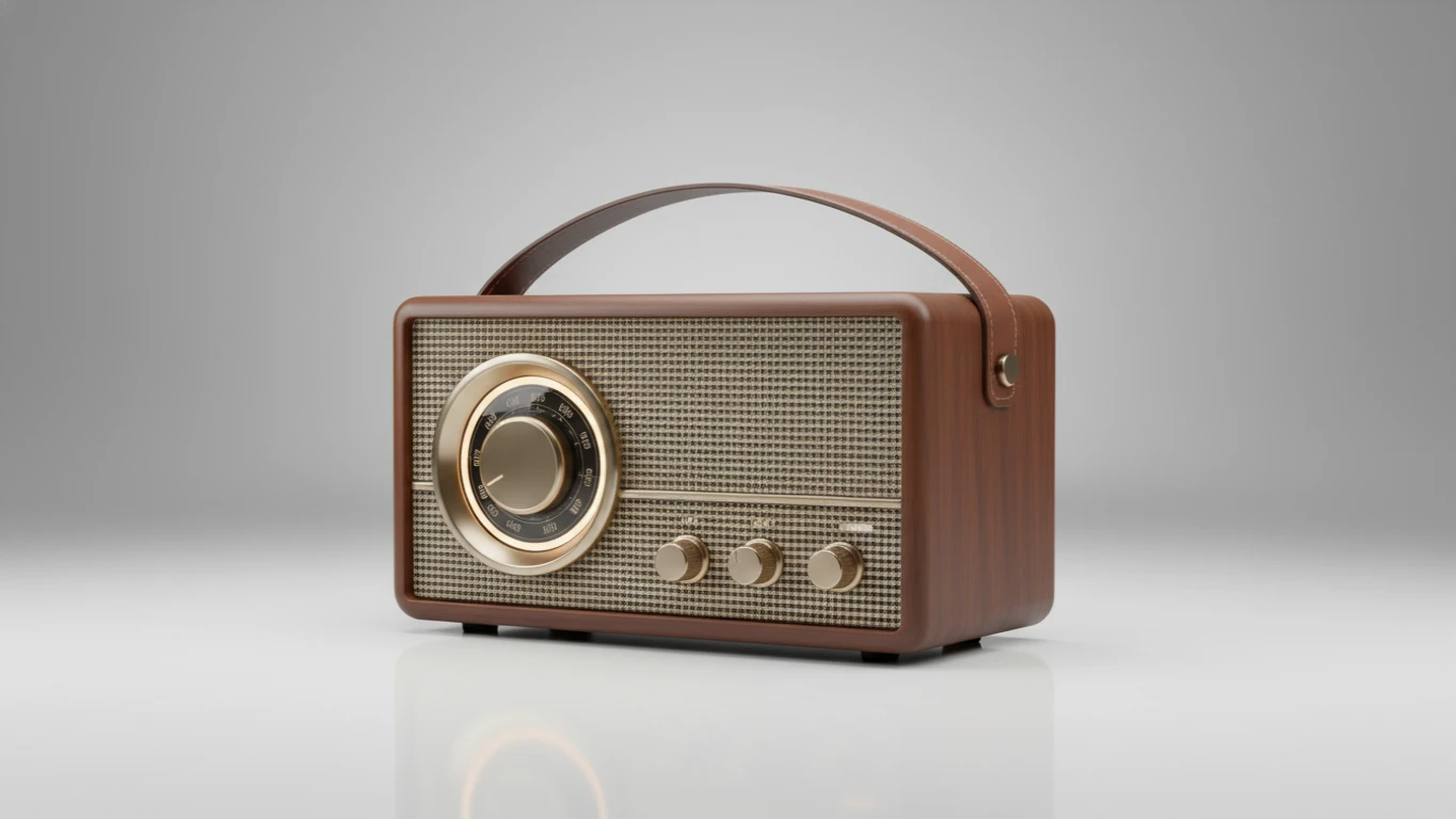 Caixa de Som Bluetooth Estilo Retrô