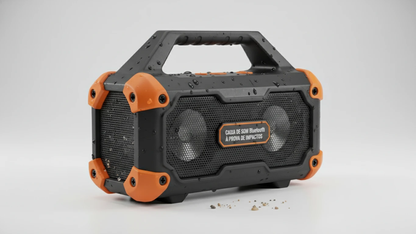 Caixa de Som Bluetooth à Prova de Impactos