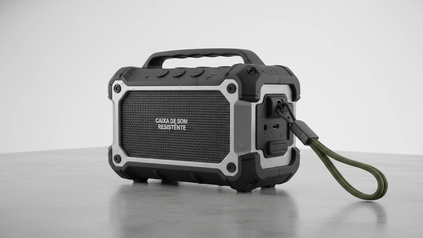 Caixa de Som Portátil Resistente