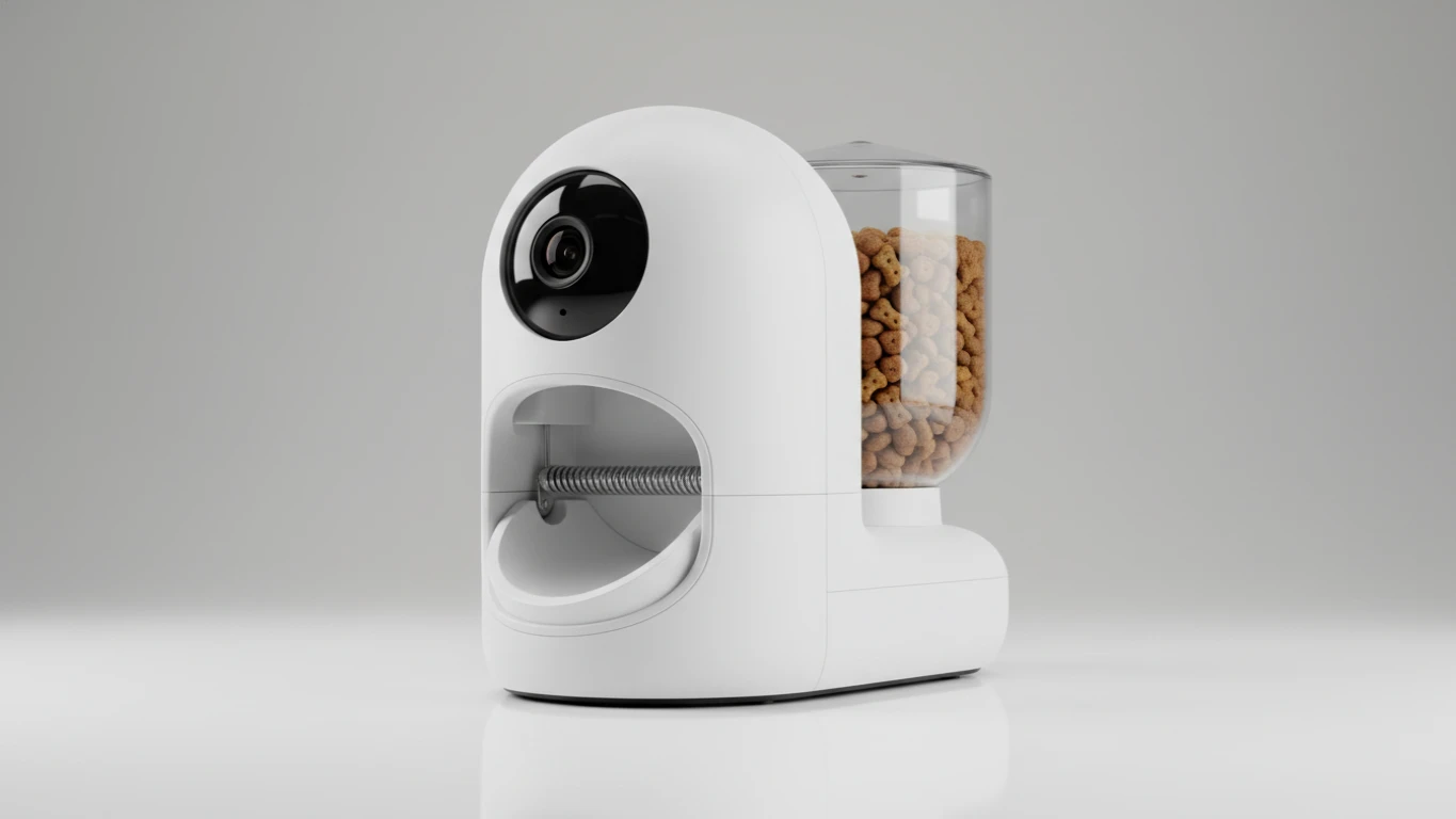 Câmera Inteligente com Lançador de Petiscos