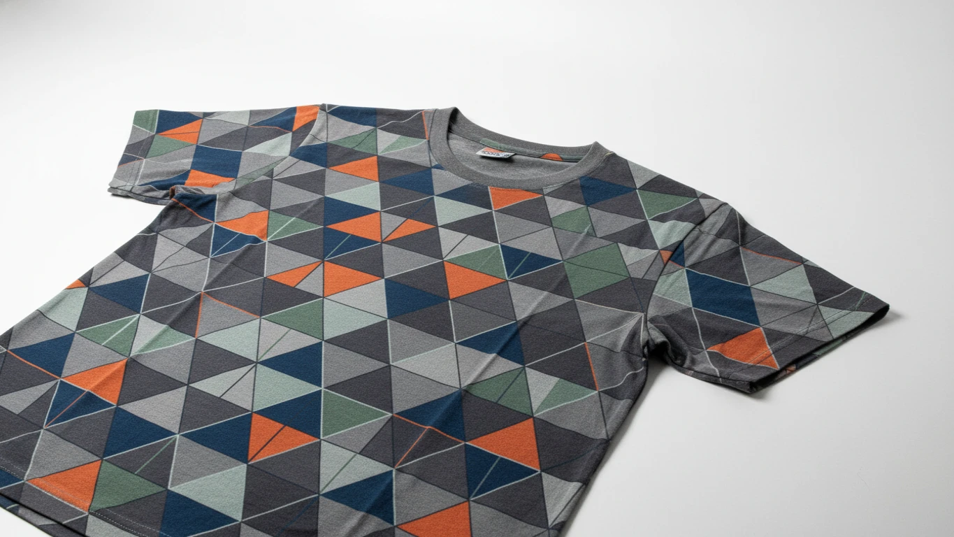 Camiseta Temática com Estampa de Geometria