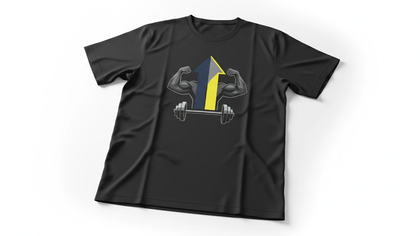 Camiseta com Estampa Motivacional de Ginástica