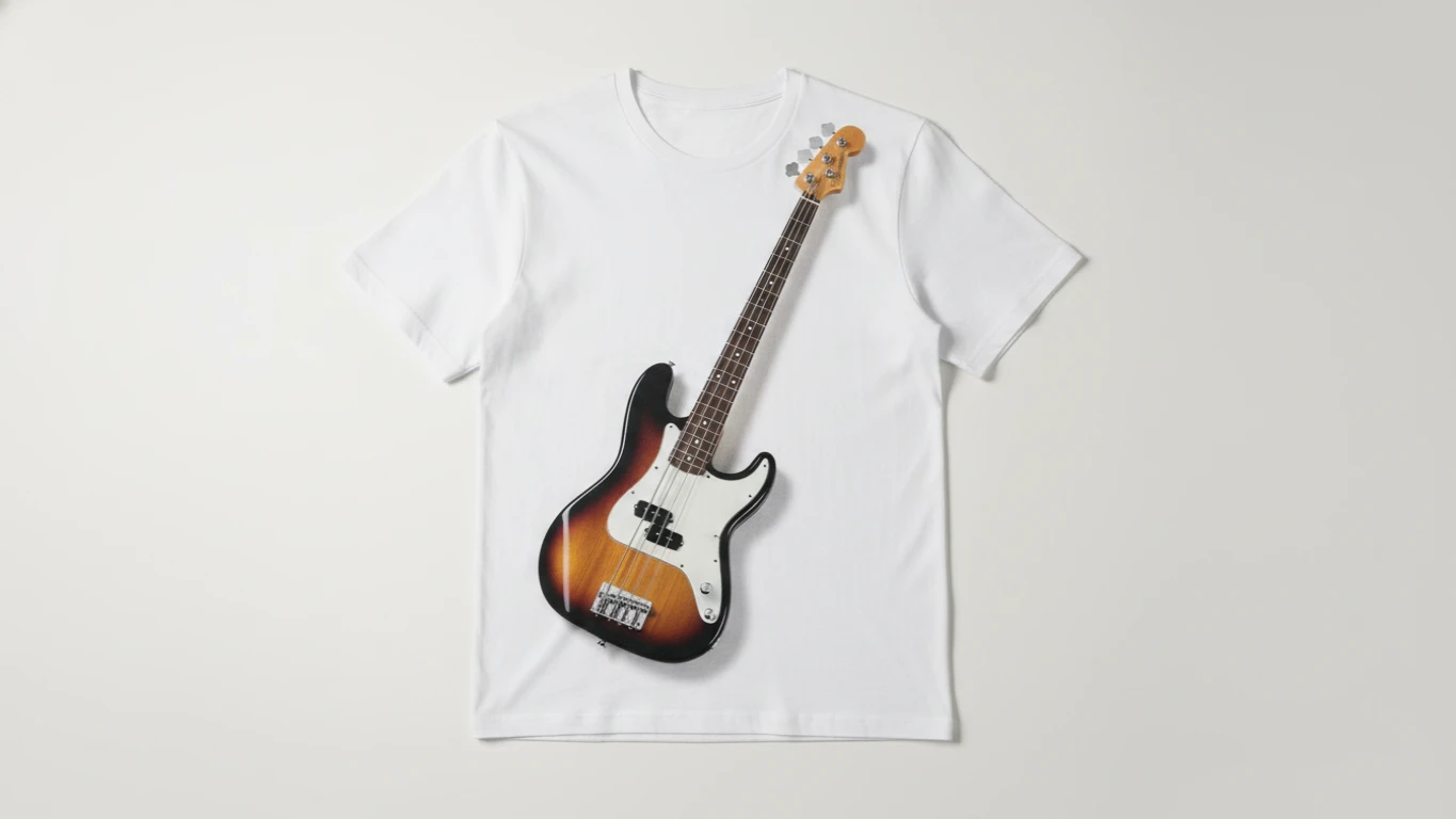 Camiseta com Estampa de Baixo Icônico