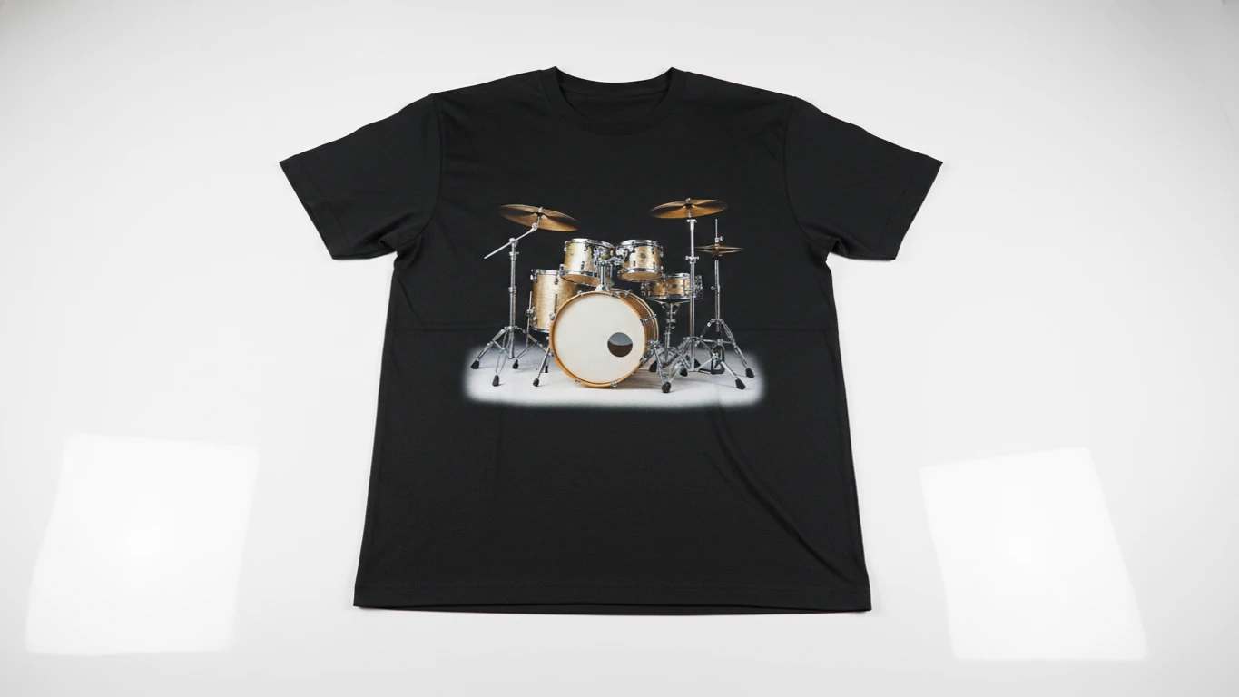 Camiseta com Estampa de Bateria