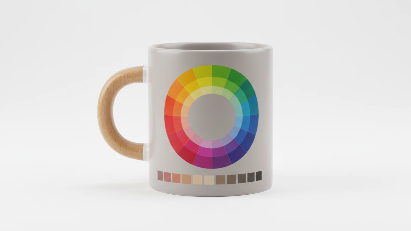 Caneca Designer com Guia de Cores