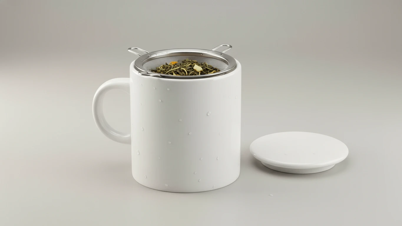 Caneca de Porcelana com Infusor