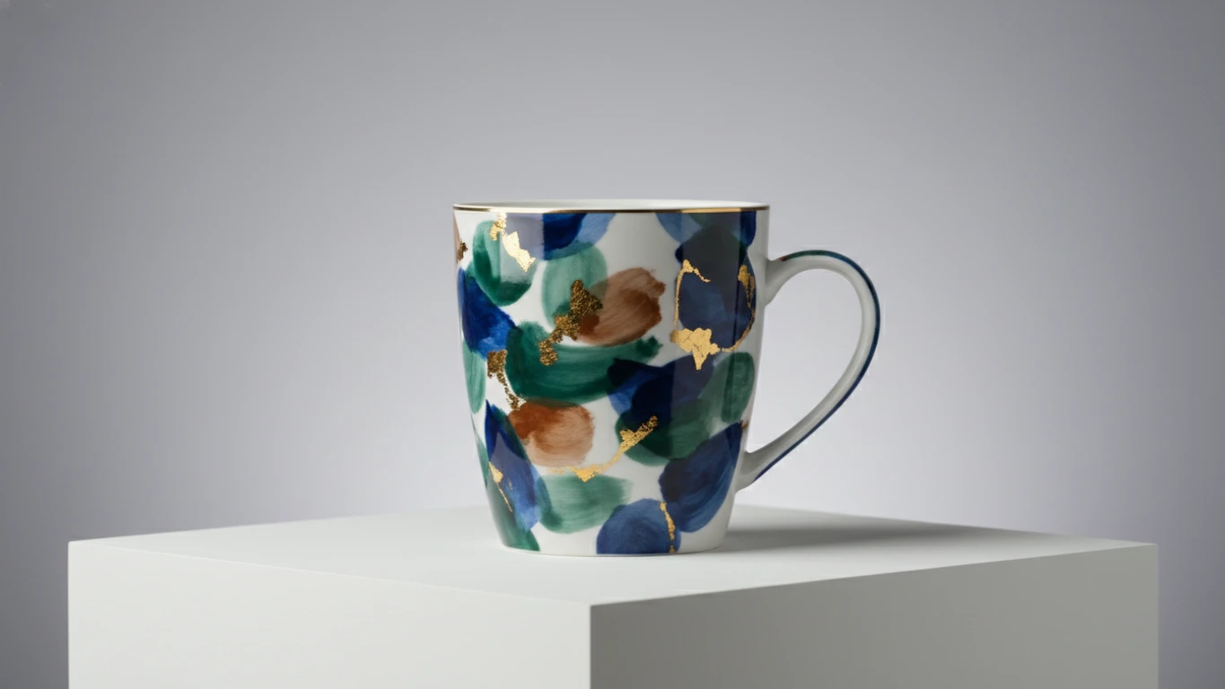 Caneca de Porcelana de Design Artístico