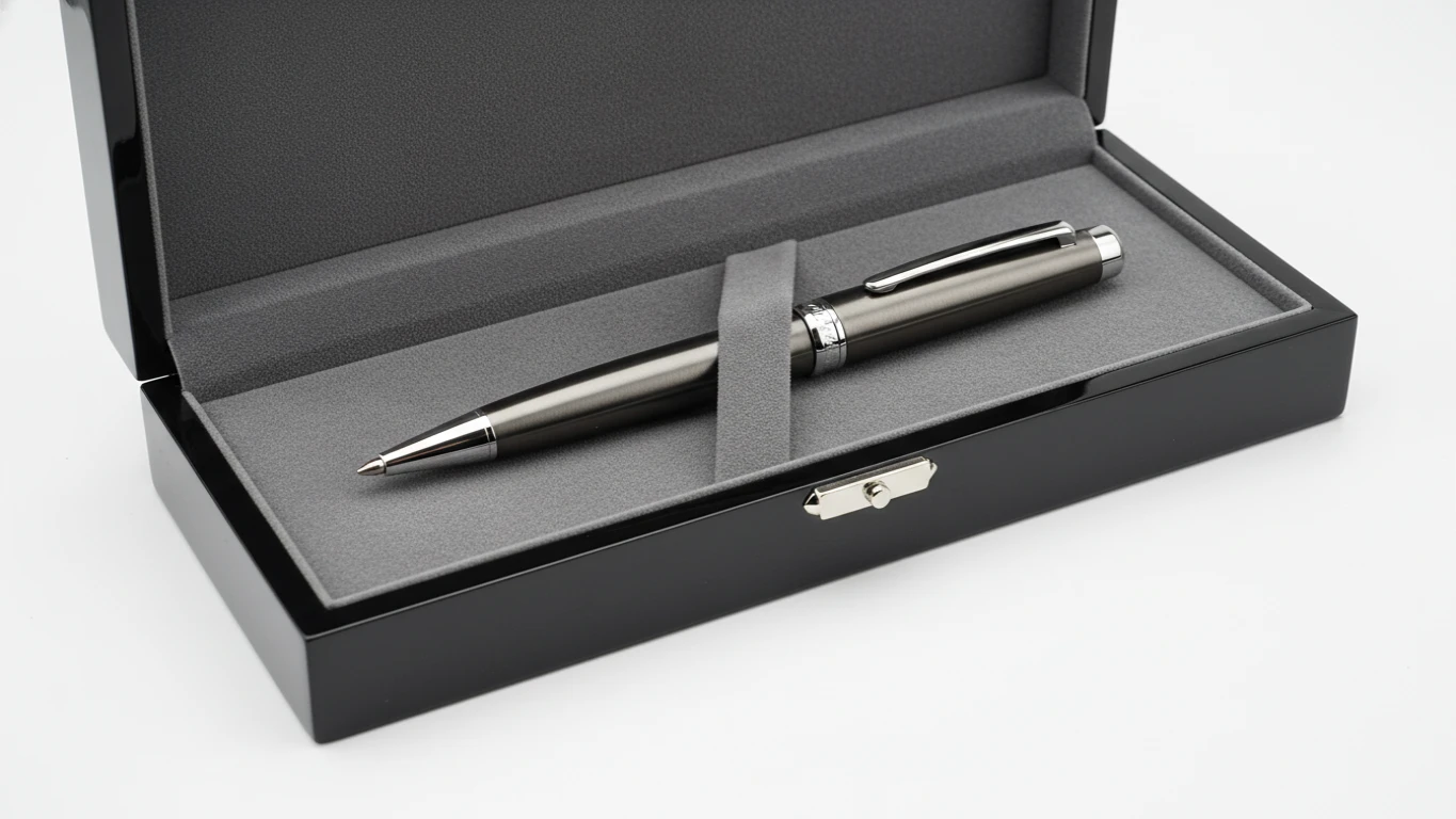 Caneta Executiva de Metal com Estojo Luxo