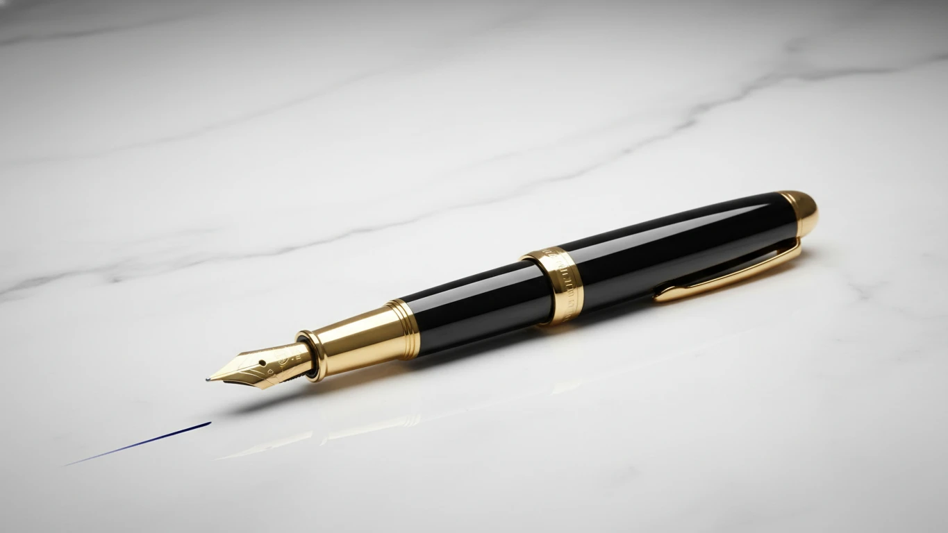 Caneta Tinteiro de Luxo com Gravação