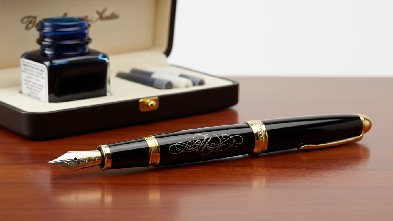 Caneta Tinteiro de Luxo com Gravação Personalizada