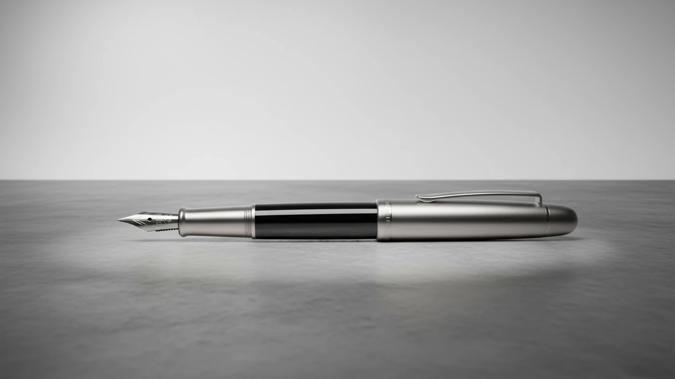 Caneta Tinteiro de Metal Profissional