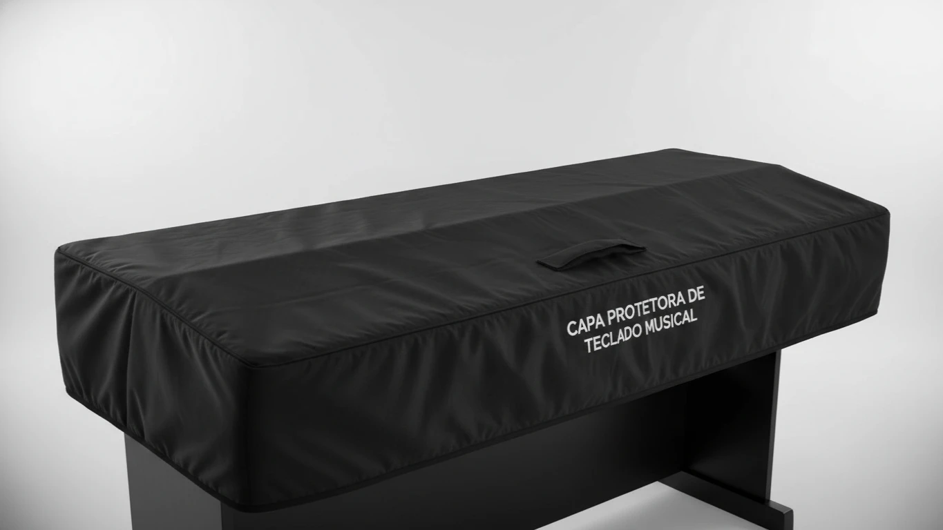Capa Protetora de Teclado Musical Anti-Poeira