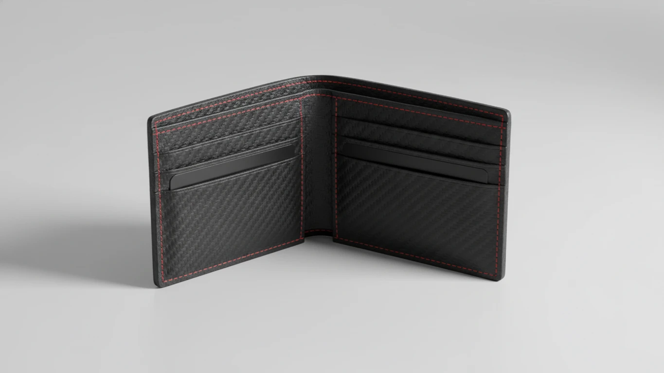 Carteira Slim com Textura de Competição