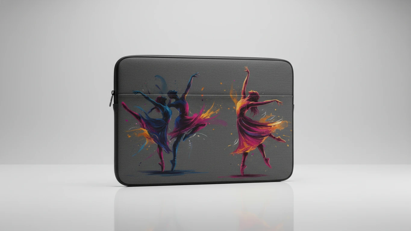 Case para Notebook com Design Artístico de Dança