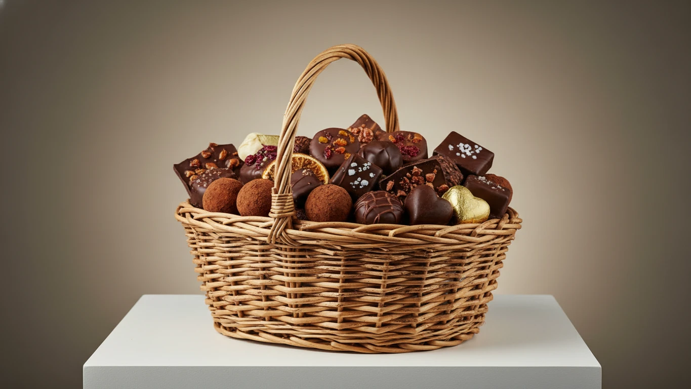 Cesta de Chocolates Artesanais