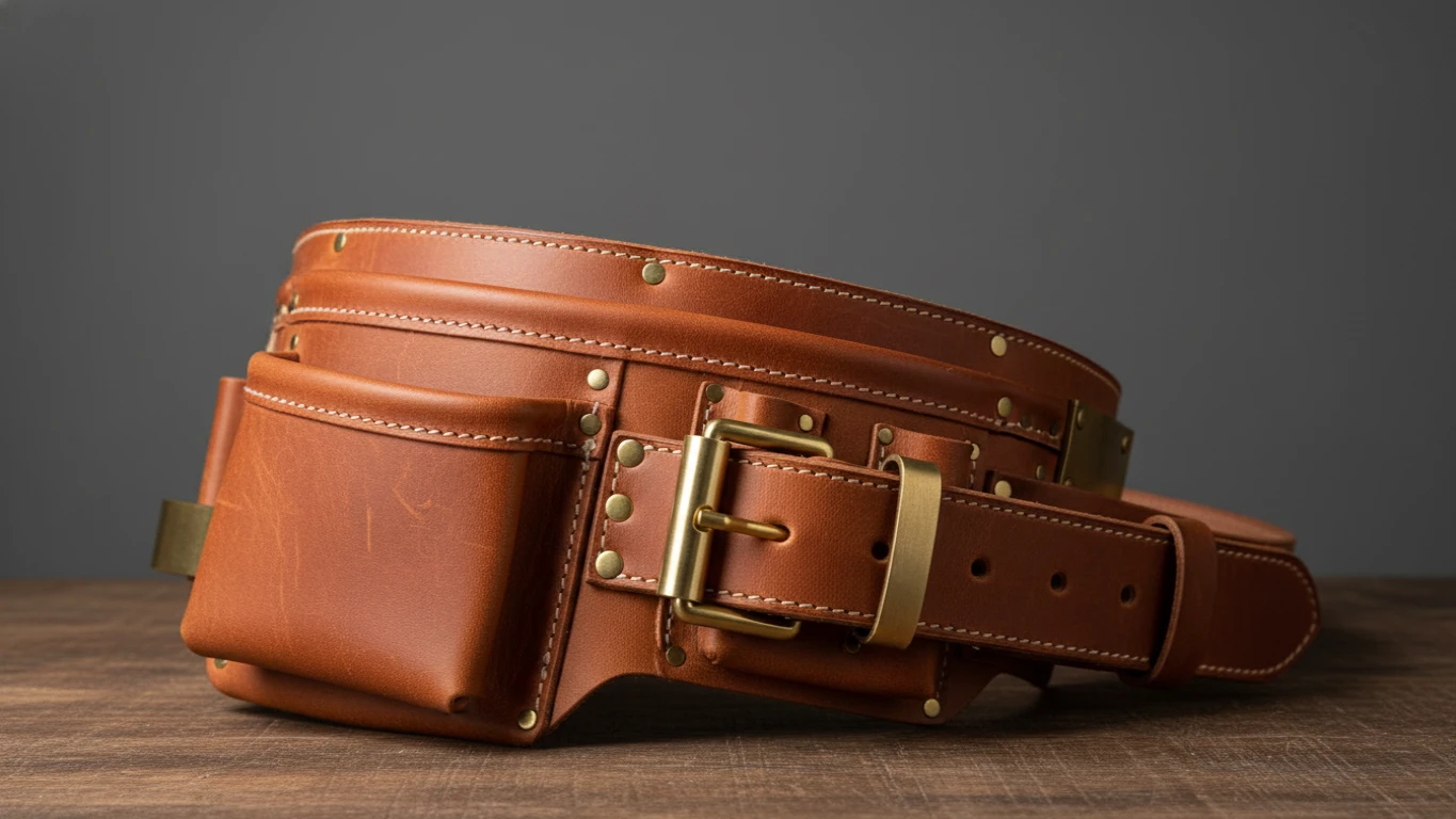 Cinto de Ferramentas em Couro Legítimo
