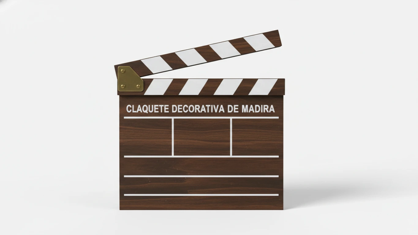 Claquete Decorativa de Madeira