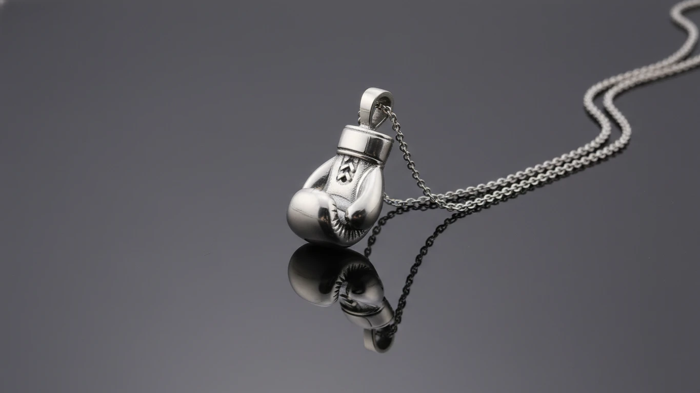 Colar Luva de Boxe em Aço