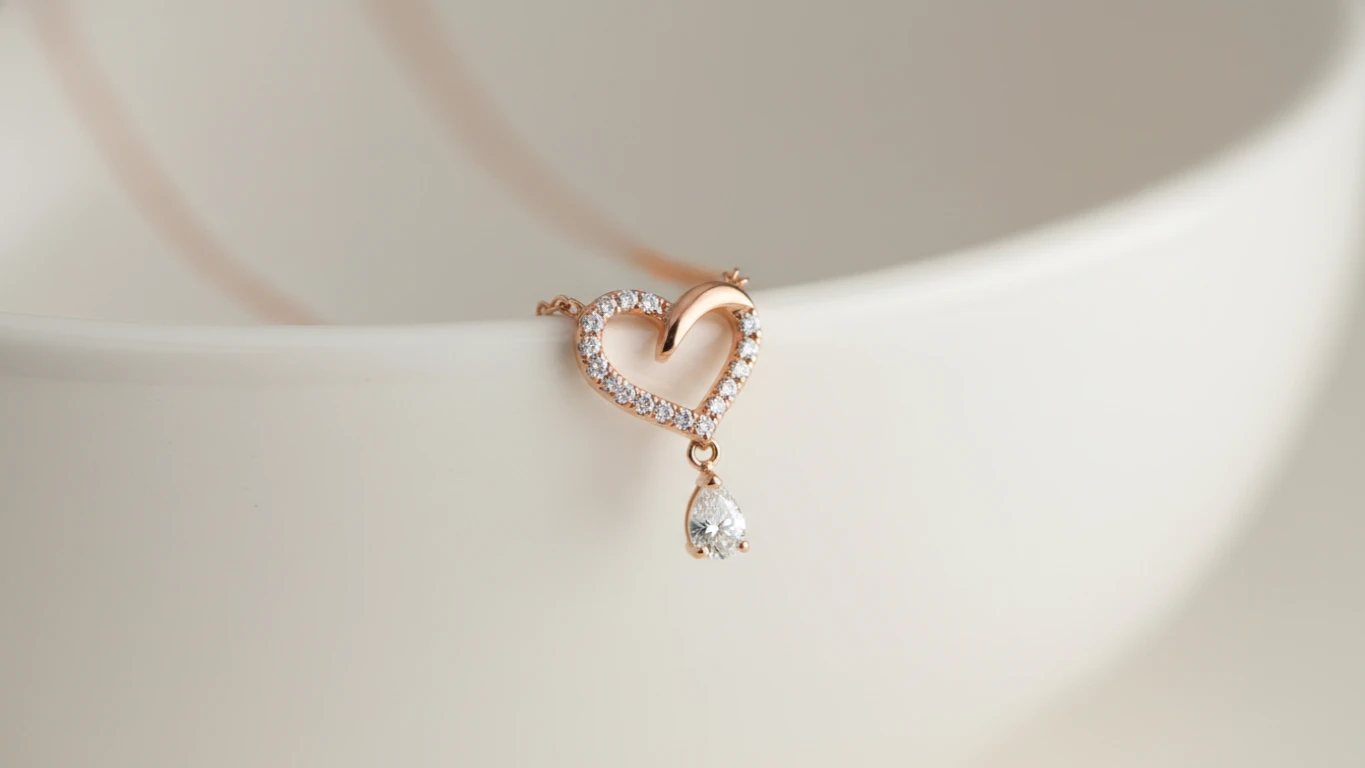 Colar com Pingente de Coração Delicado