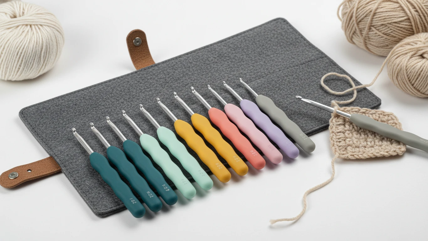 Conjunto de Agulhas de Crochê Ergonômicas