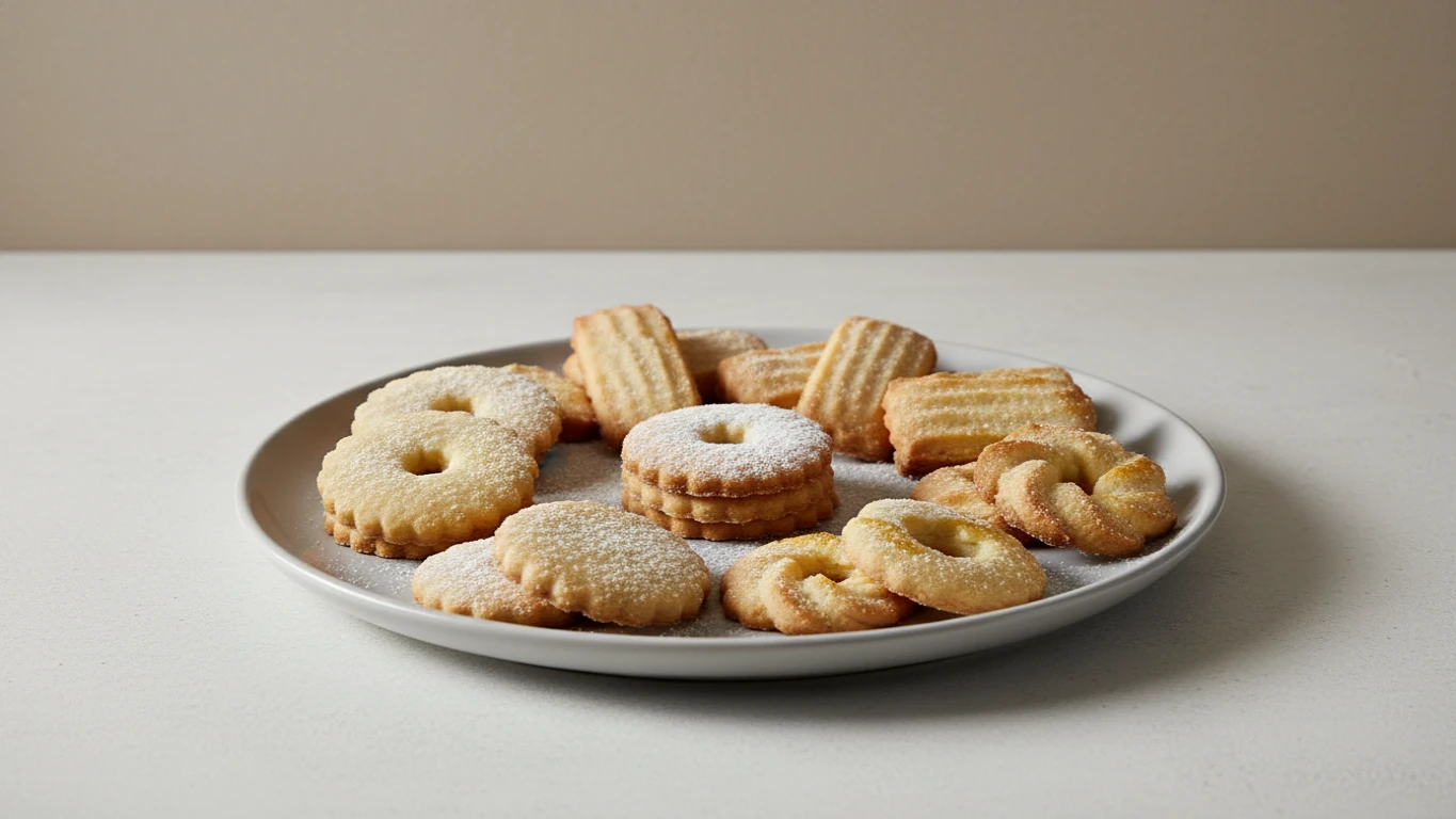 Conjunto de Biscoitos Amanteigados Artesanais