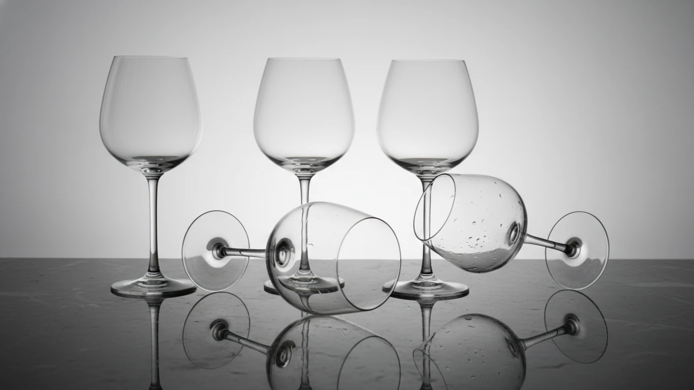 Conjunto de Copos de Cristal para Degustação