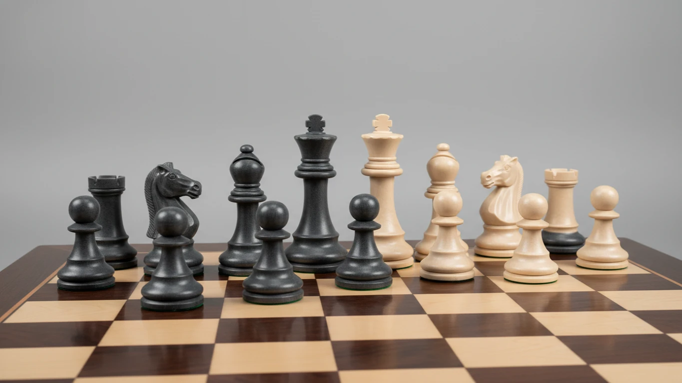 Conjunto de Peças de Xadrez em Resina Pesada