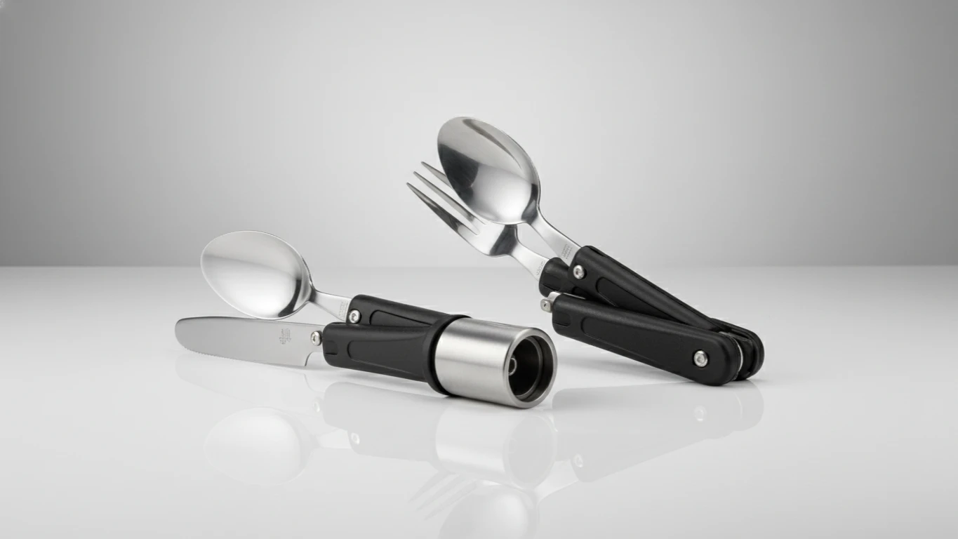 Conjunto de Talheres de Camping Acopláveis