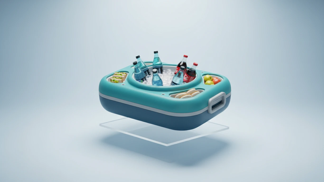 Cooler Flutuante para Bebidas e Alimentos