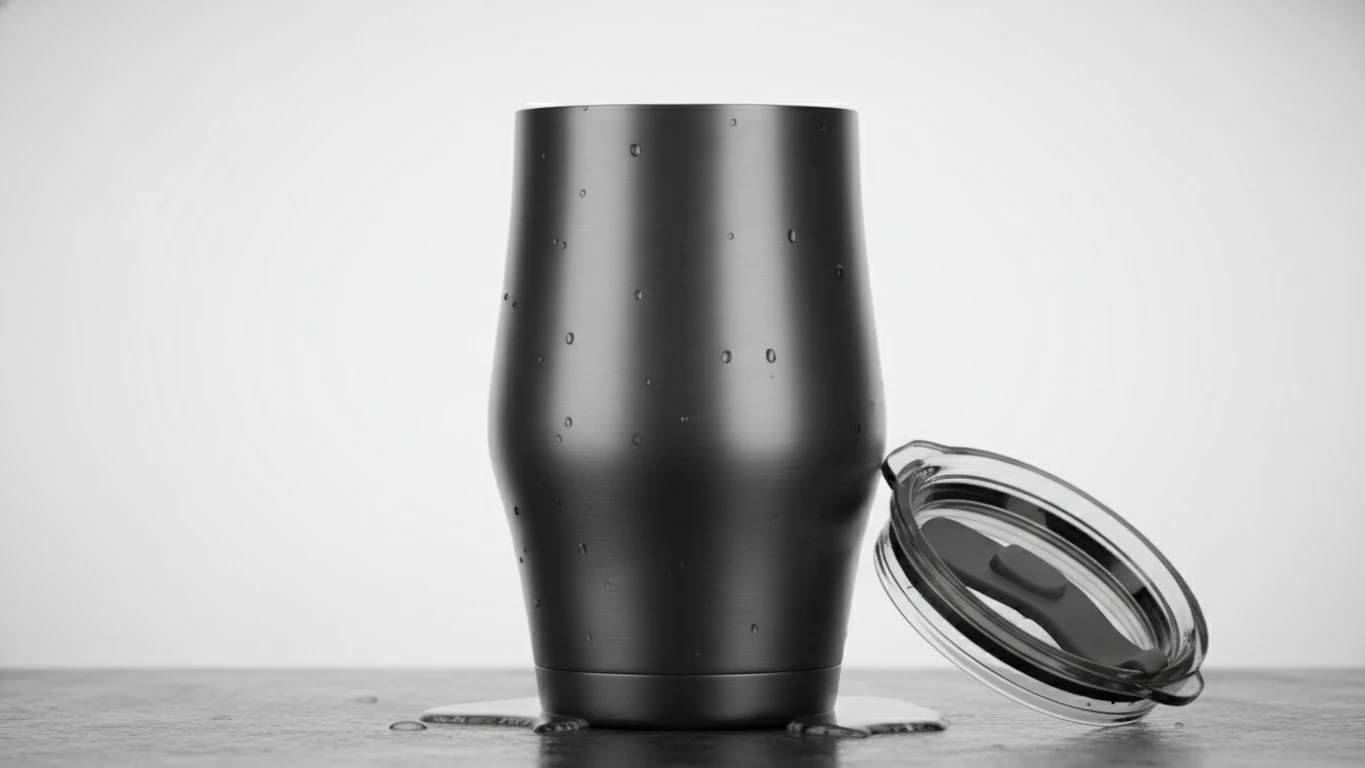 Copo Térmico Ergonômico com Tampa