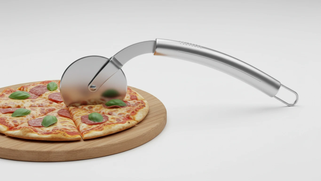 Cortador de Pizza Estilo Meia-Lua