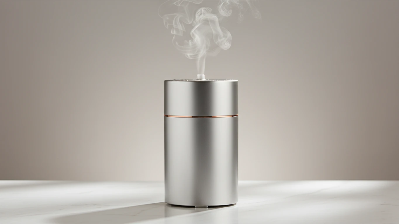 Difusor de Óleos Essenciais com Acabamento Metálico