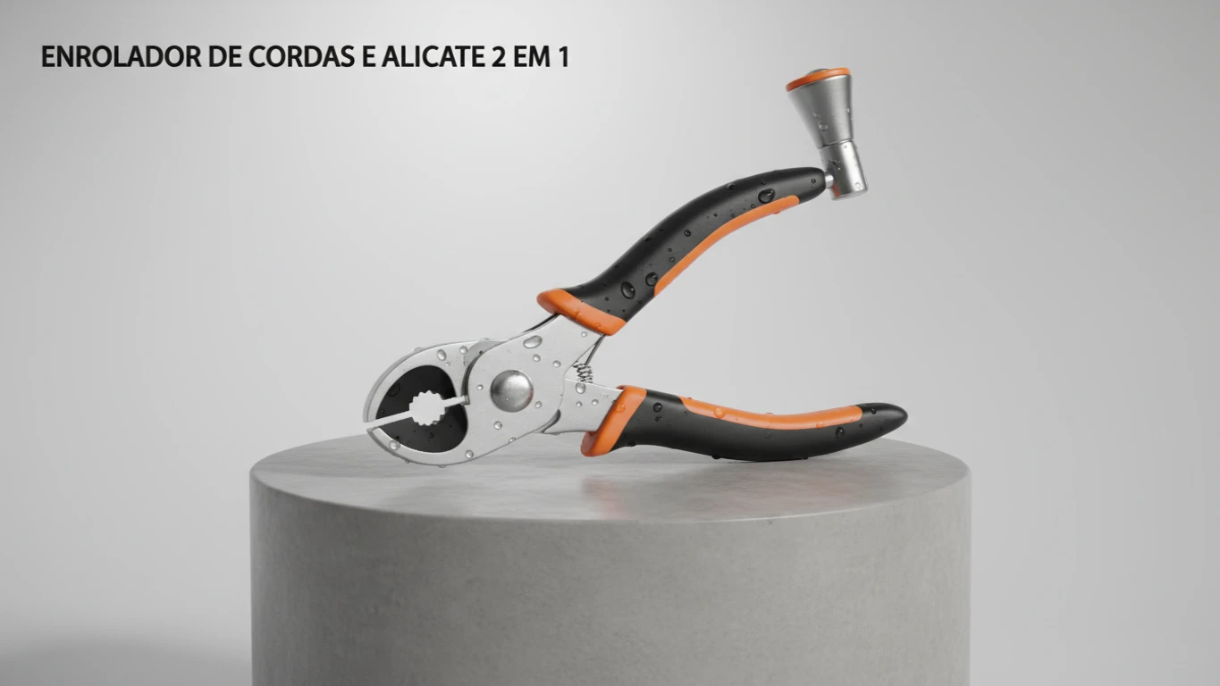Enrolador de Cordas e Alicate 2 em 1