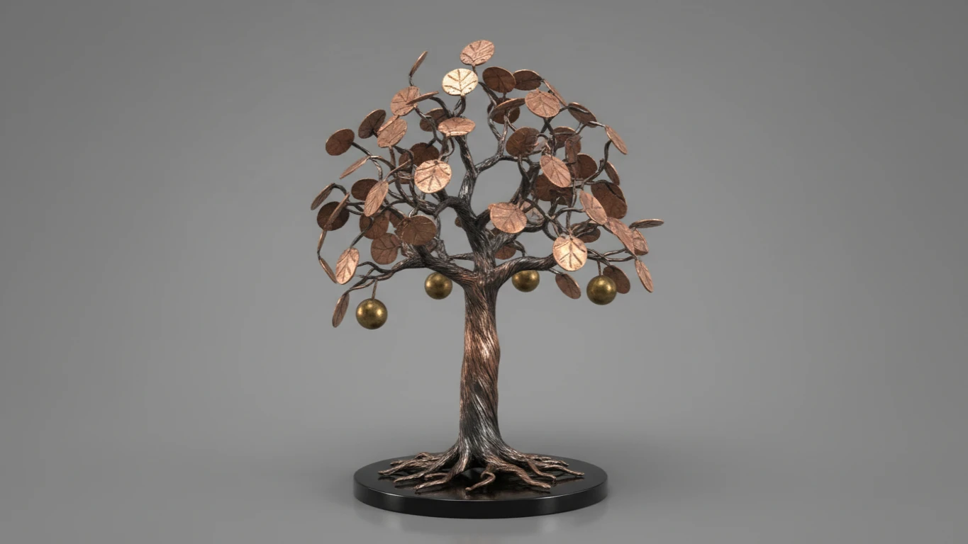 Escultura Árvore da Vida em Metal