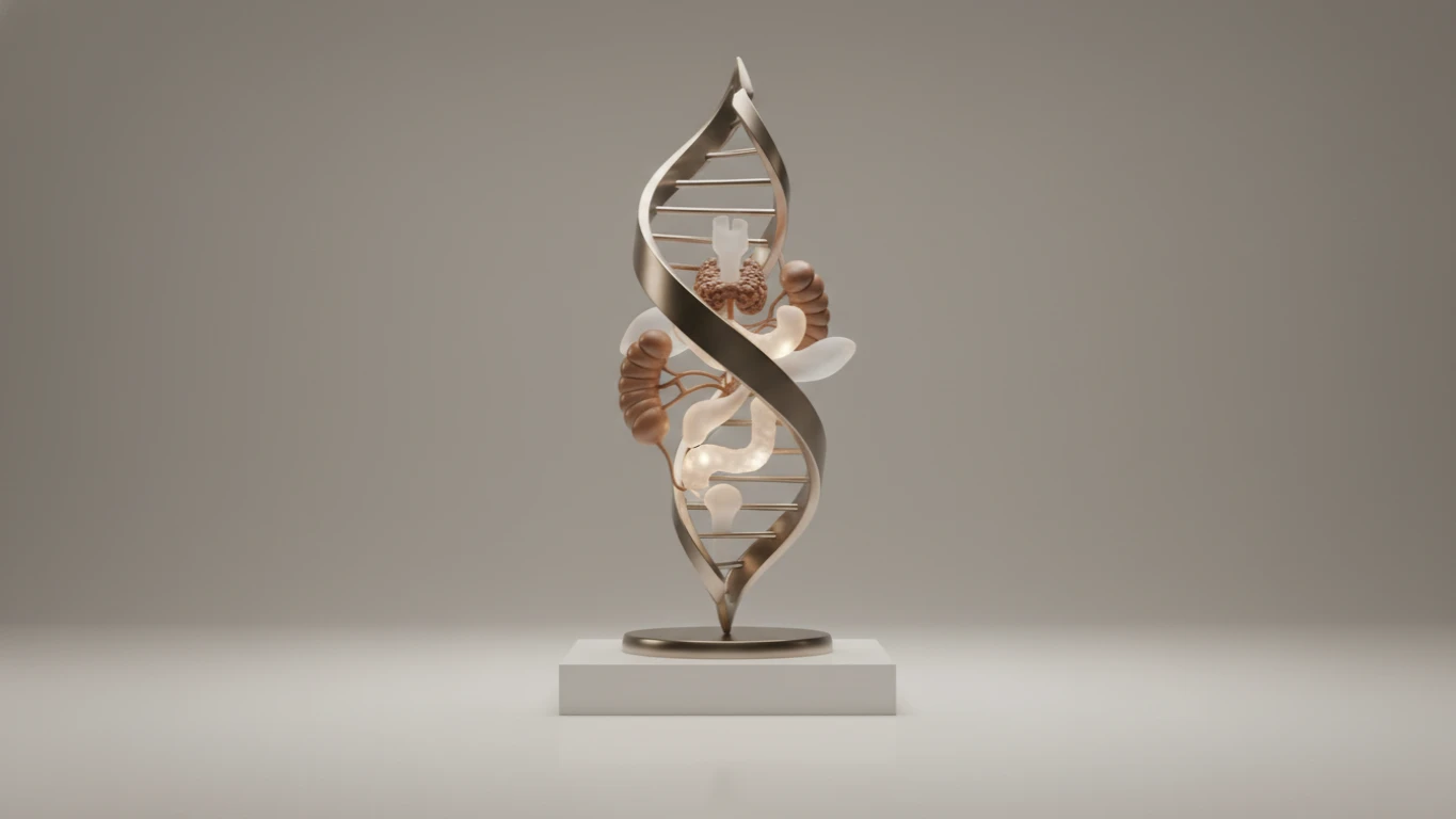 Escultura Decorativa de DNA ou Órgãos Endócrinos