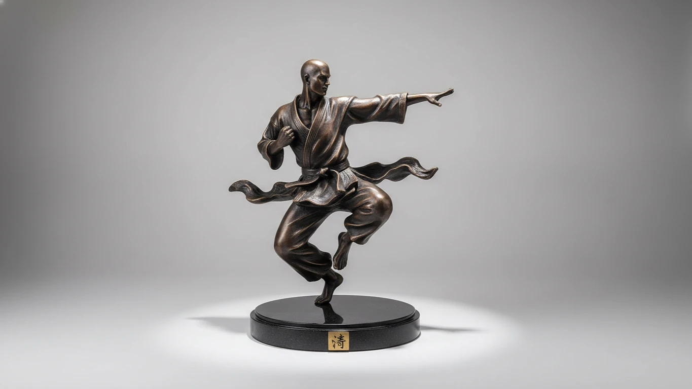 Escultura Decorativa de Mestre de Karatê