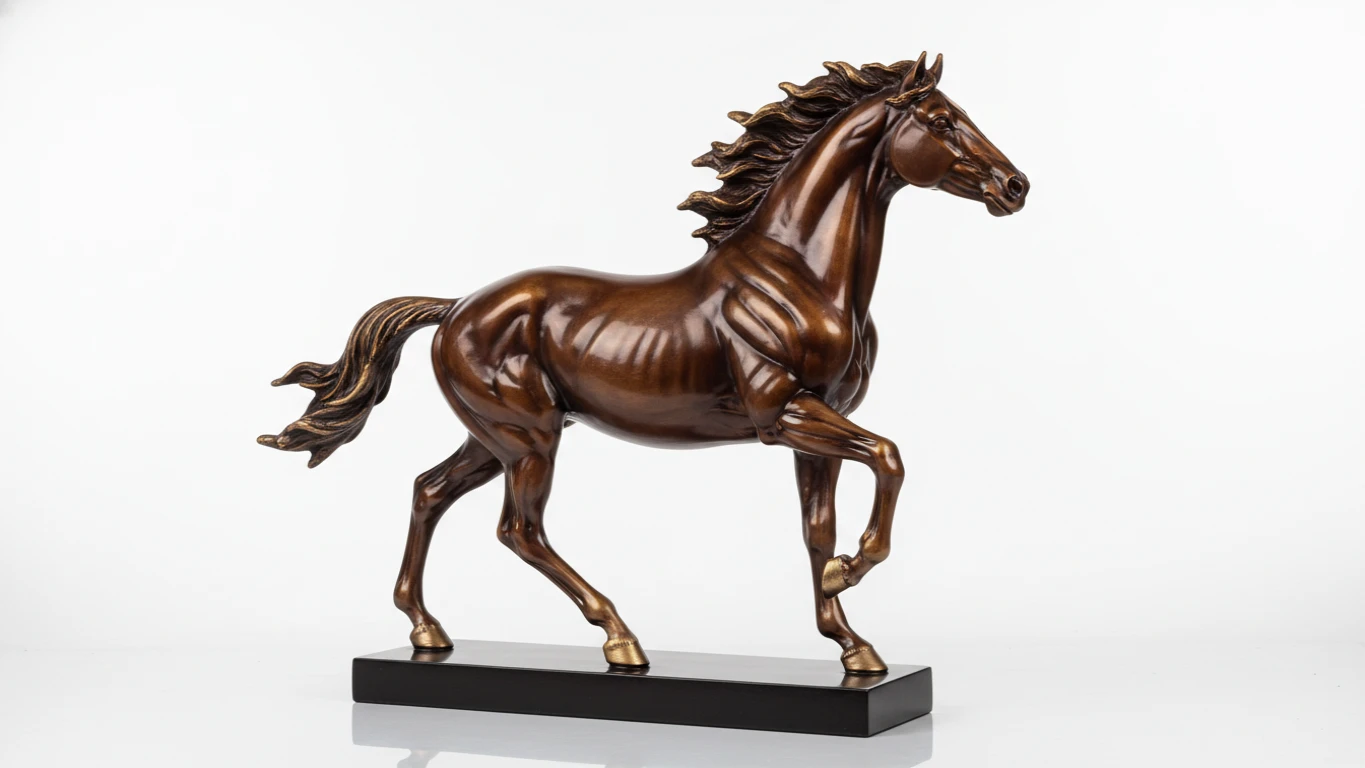 Escultura de Cavalo em Resina