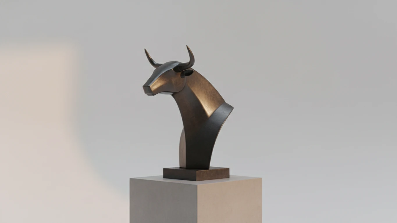 Escultura de Mesa Minimalista (Bovino ou Equino)