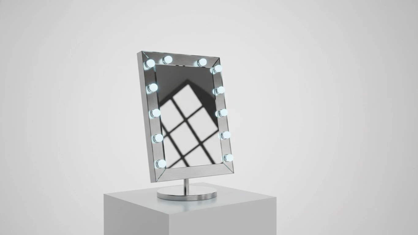 Espelho de Maquiagem com LED Estilo Camarim