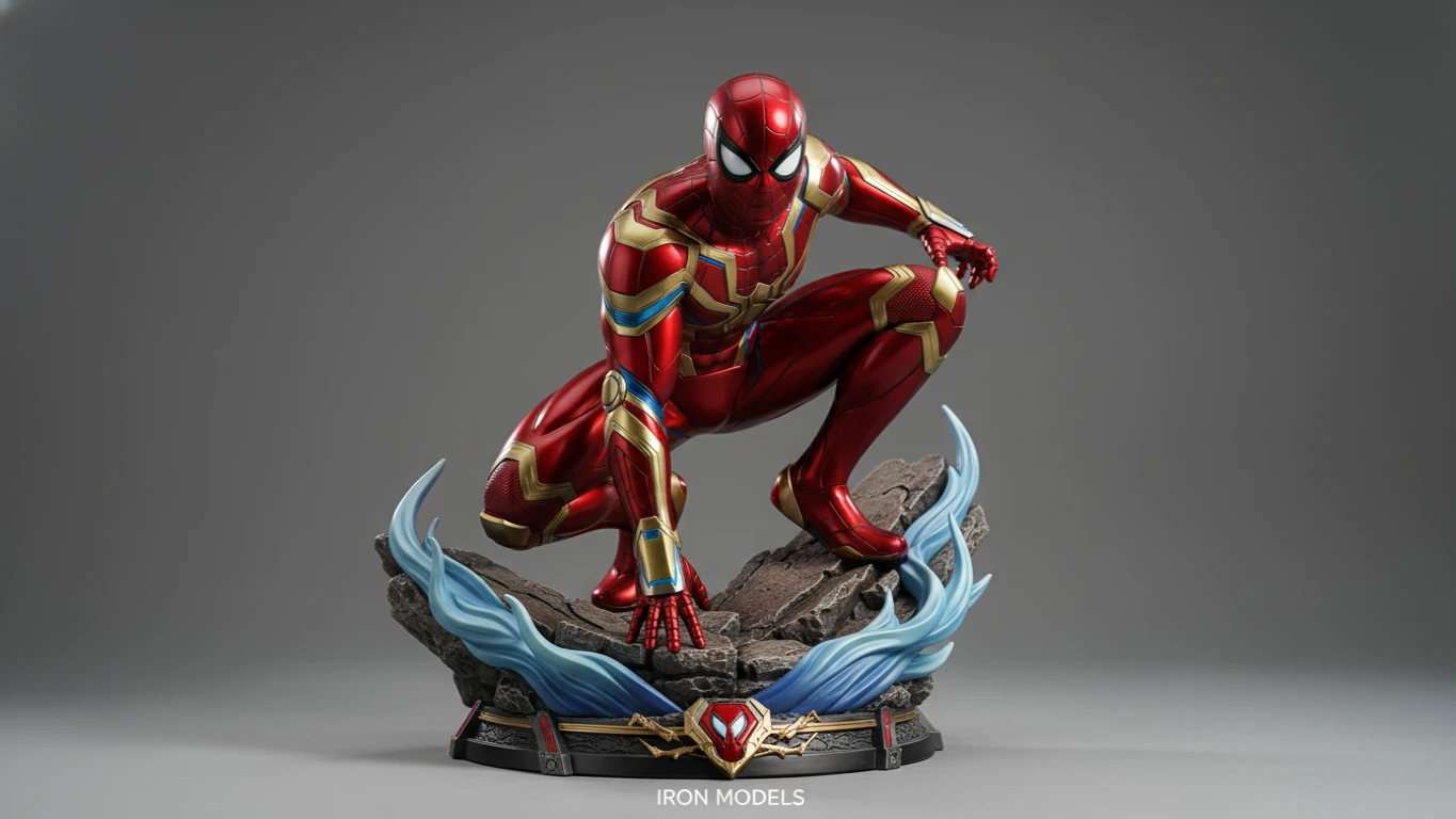Estátua de Luxo do Homem-Aranha (Iron Studios)