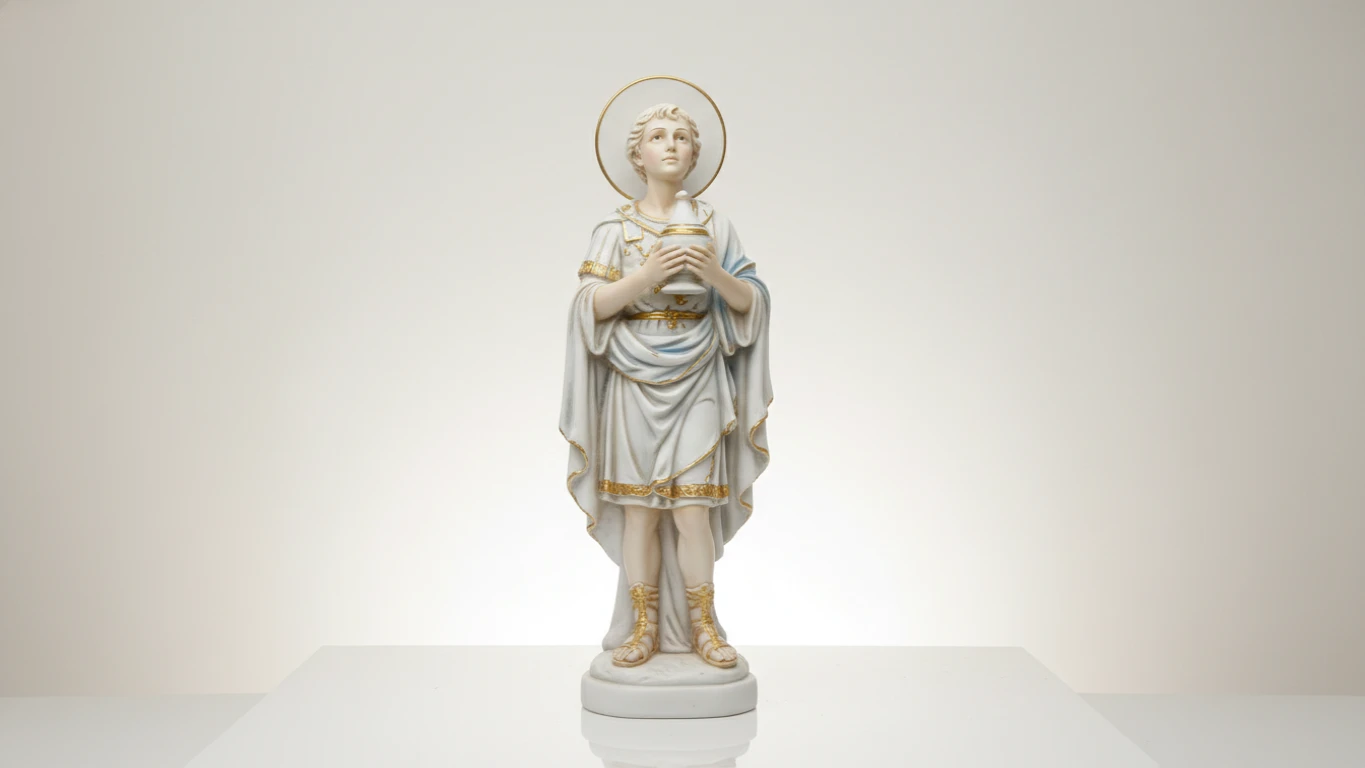 Estatueta de São Tarcísio em Resina