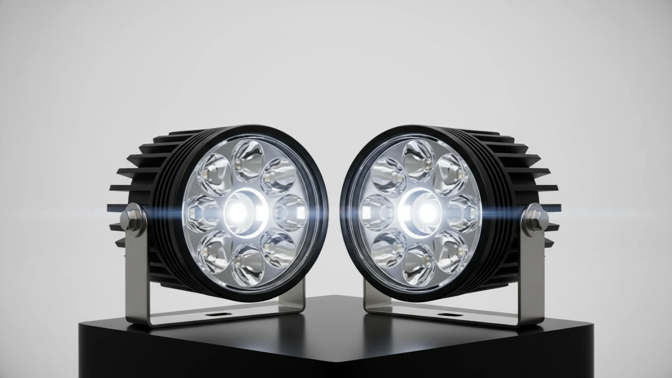 Faróis Auxiliares de LED de Longo Alcance