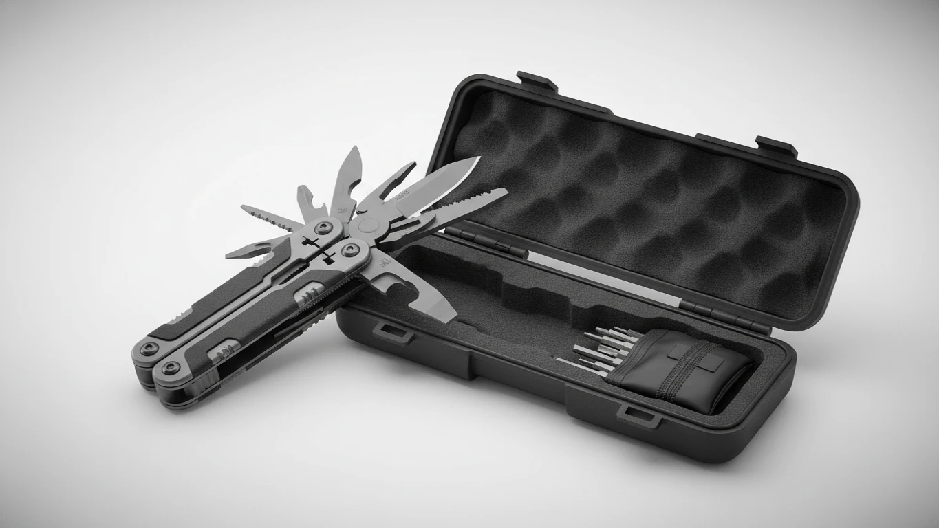 Ferramenta Multiuso Tática com Estojo