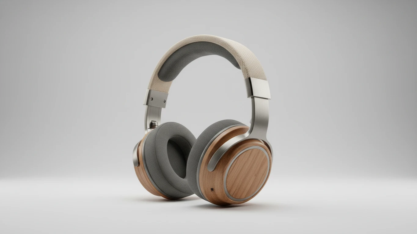 Fone de Ouvido Over-Ear Sustentável