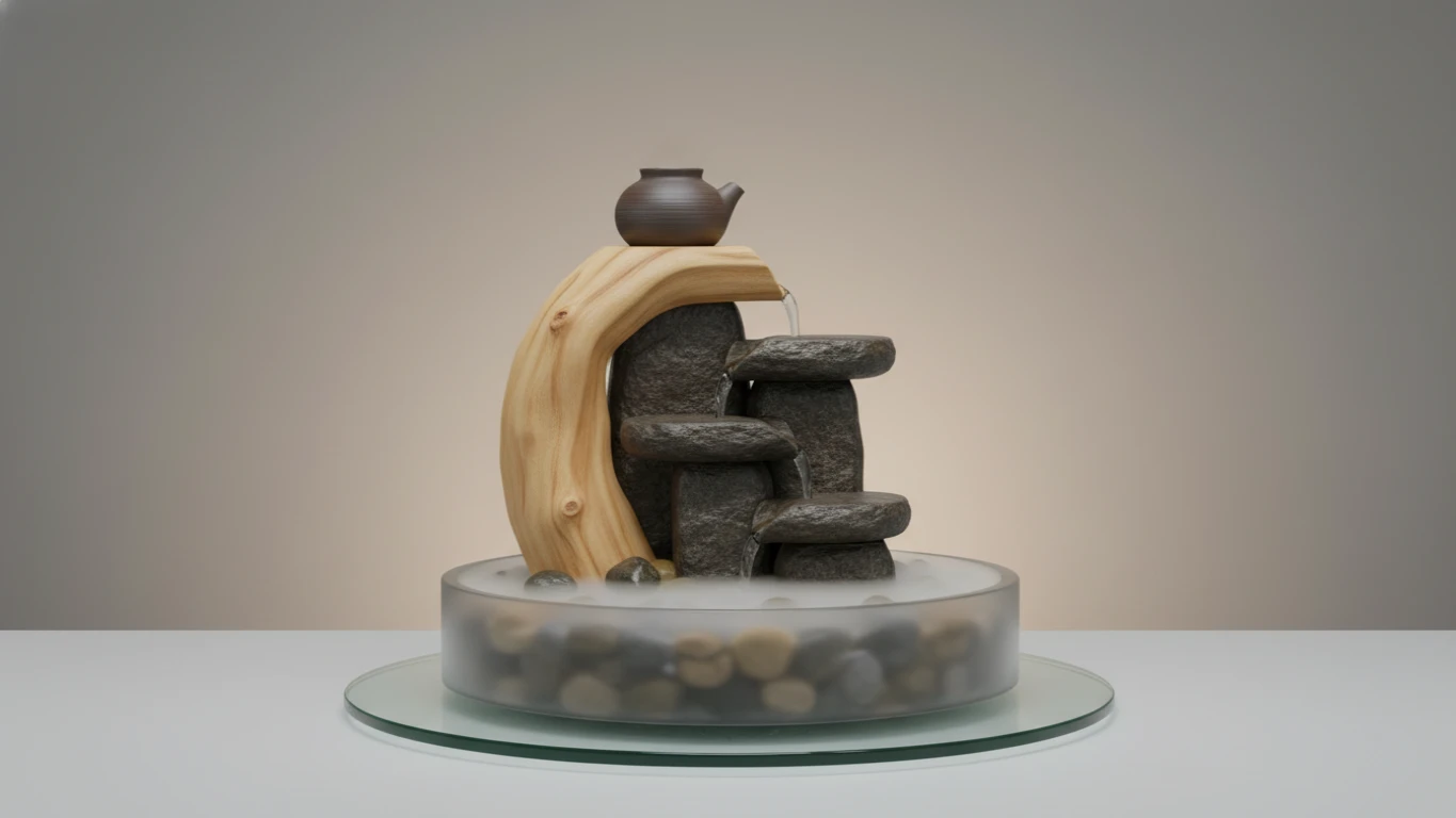 Fonte de Água Decorativa para Meditação