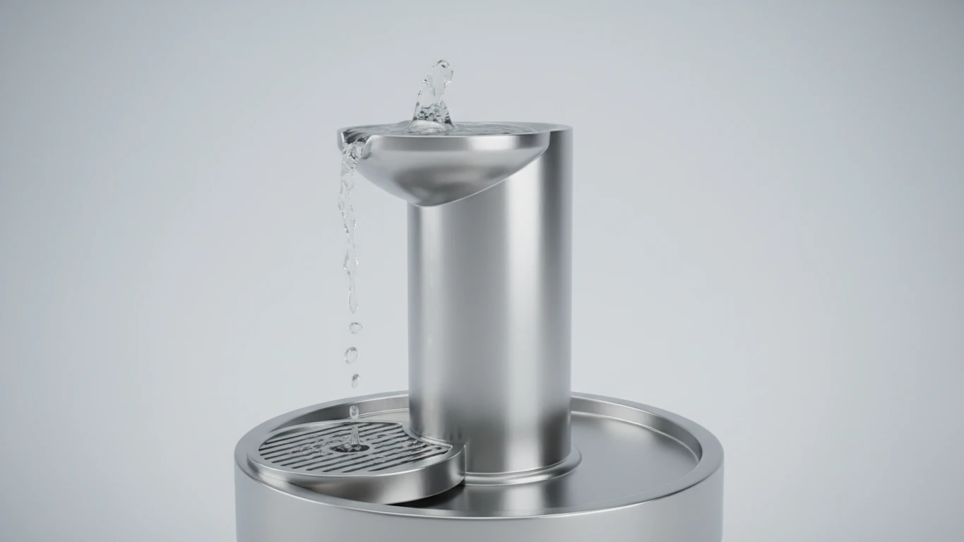 Fonte de Água de Aço Inoxidável Automática